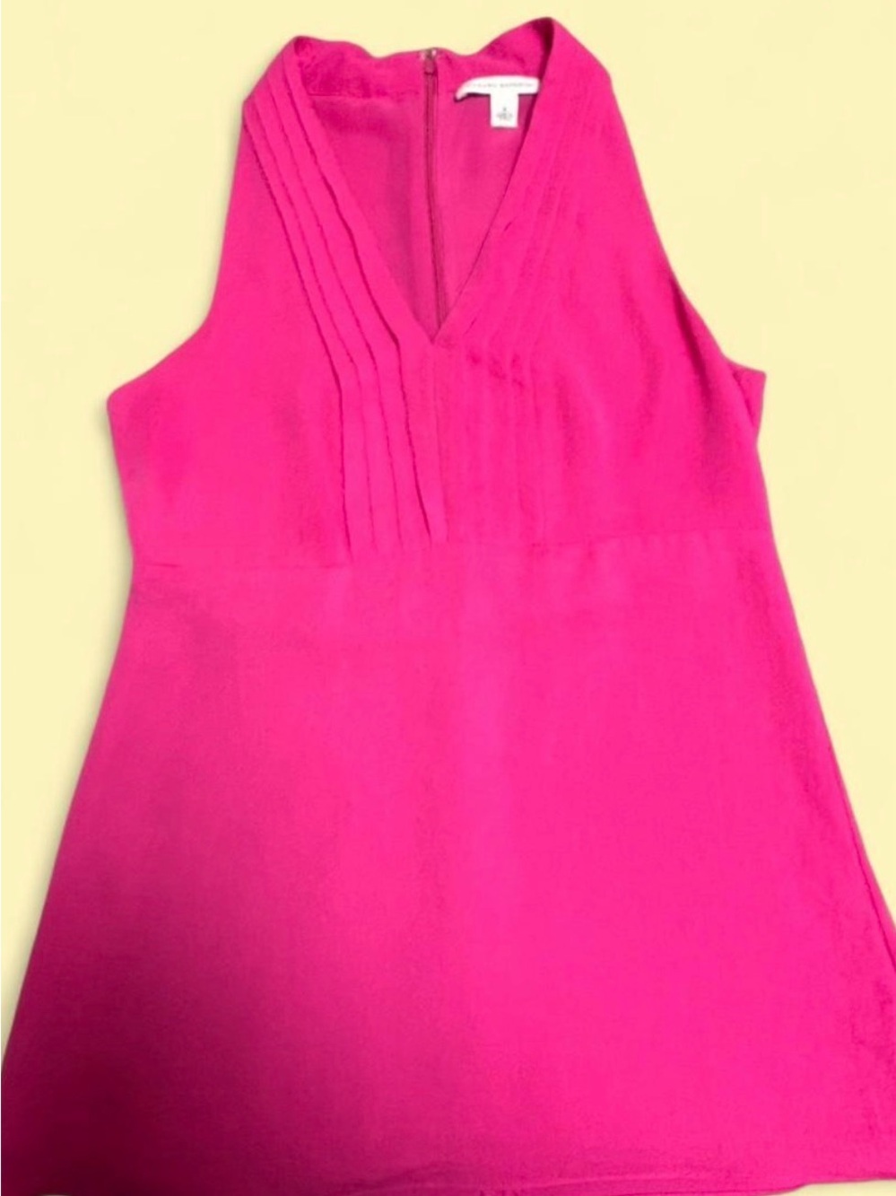 Banana Republic Pink Sleeveless V-Neck Blouse
